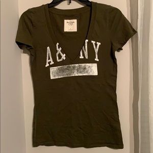 Abercrombie & Fitch v neck tee. Almost new